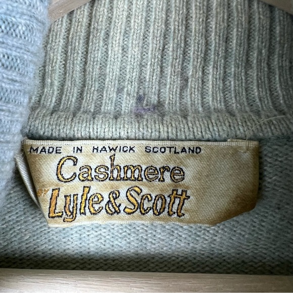 Vintage Lyle & Scott Scotland Cashmere Sweater Large - Picture 3 of 5